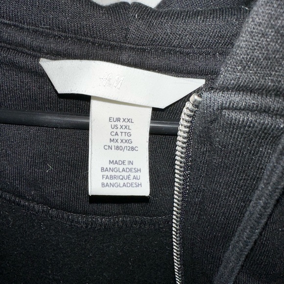 H&M Women’s Black Zip-Up Hoodie - Picture 2 of 2